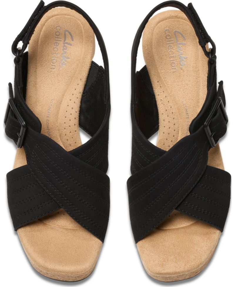 Collection Nerisa West Buckle Wedge Sandals