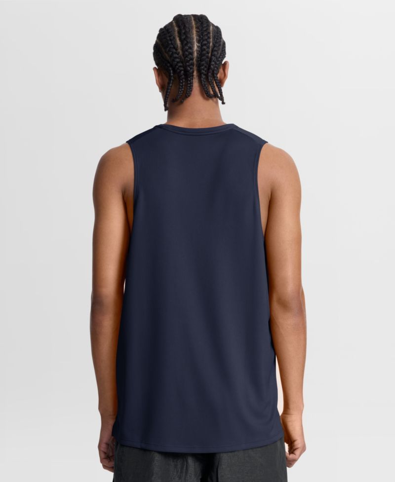 Men's Navy Denver Broncos Kickoff Miler Dri-FIT Tank&iquest; Top