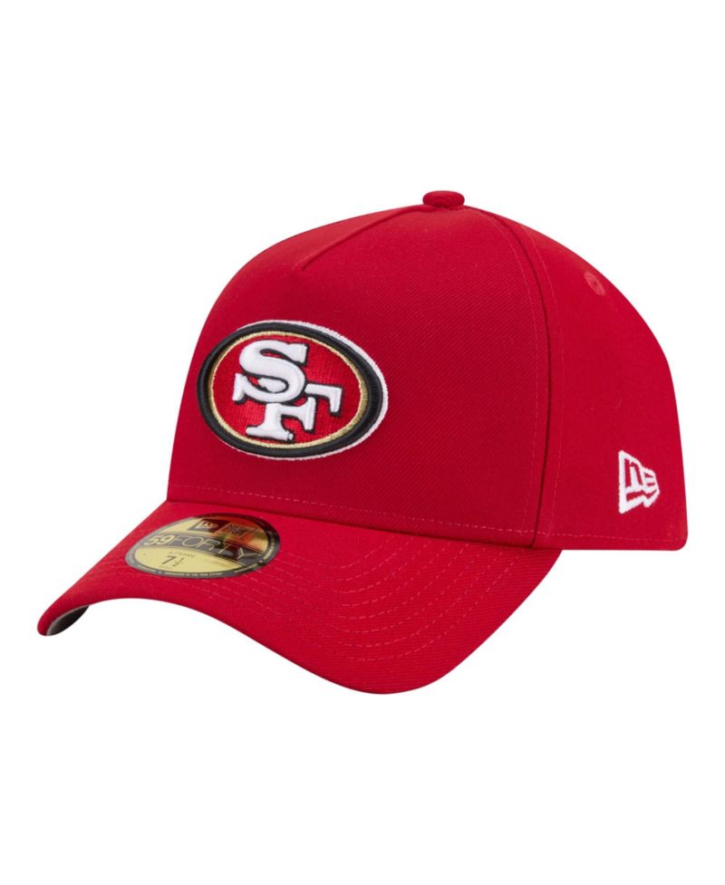 Men's Scarlet San Francisco 49ers A-Frame 59FORTY Fitted Hat