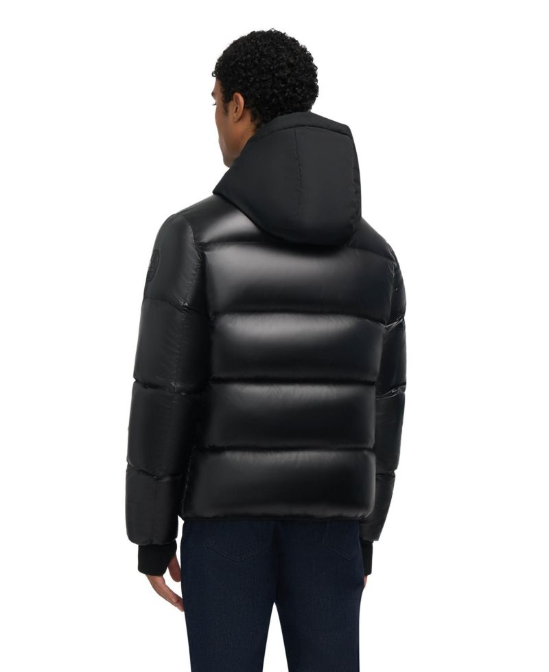 Men’s Rikuto Boxy Channel Quilted Puffer with Fixed Hood
