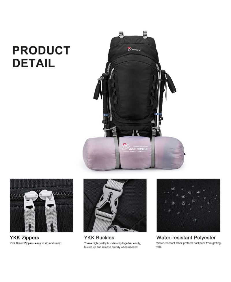 80 Liter Internal Frame Backpack for Man and Women Backpacking Hiking Backpack