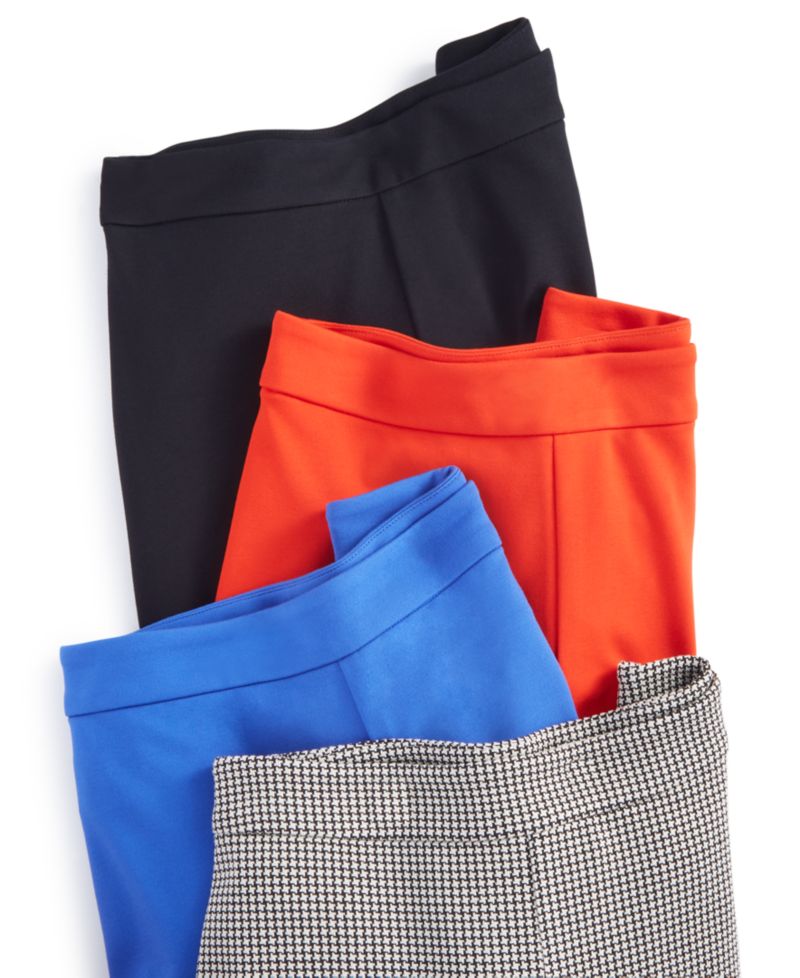 Women's Ponte Kick-Flare Ankle Pants, Regular and Short Lengths