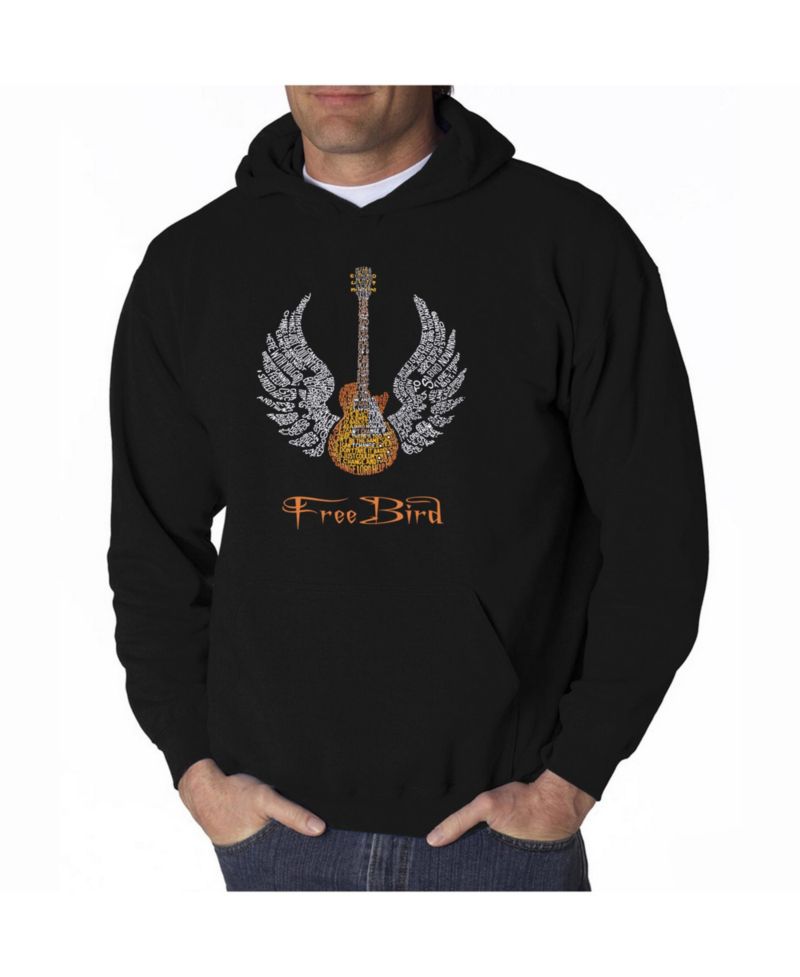 Men's Word Art Hoodie - Lyrics To Freebird