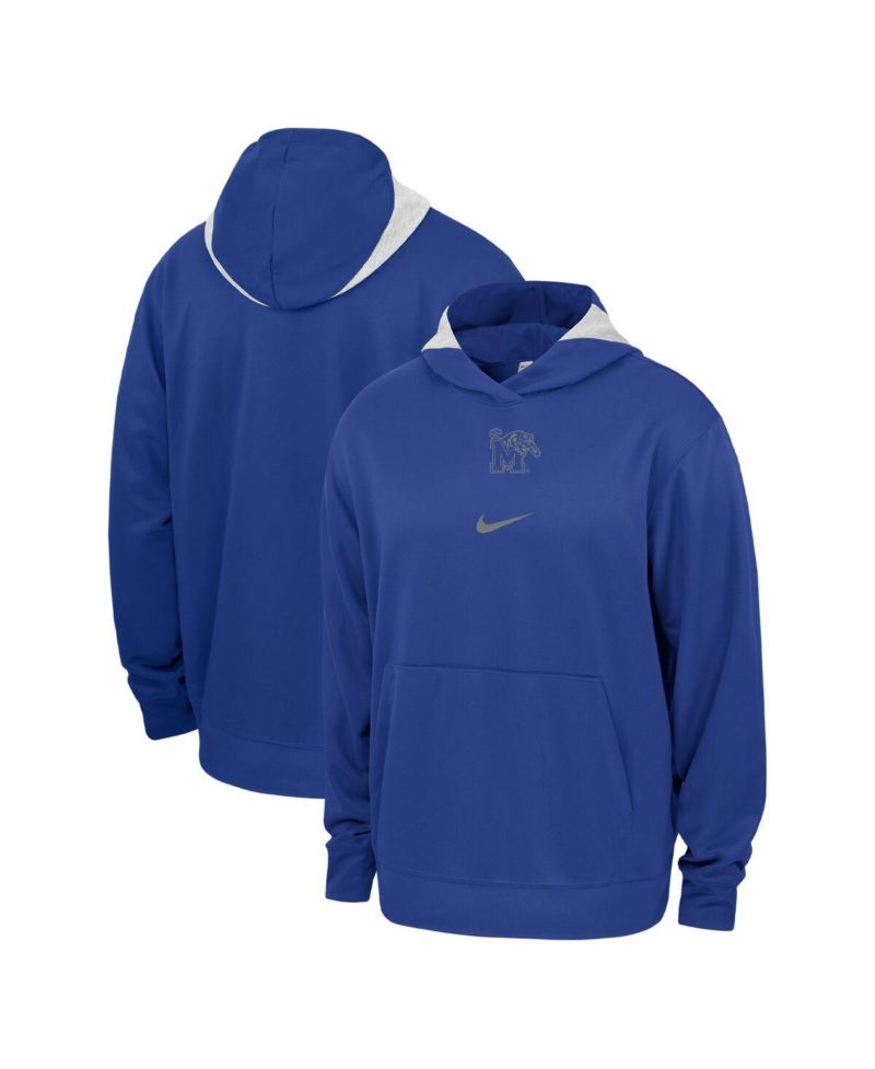 Men's Royal Memphis Tigers Basketball Spotlight Performance Pullover Hoodie