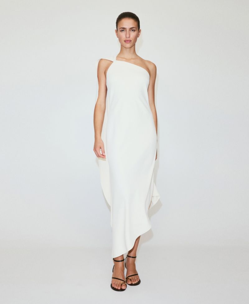 Women's Asymmetrical Scarf Dress