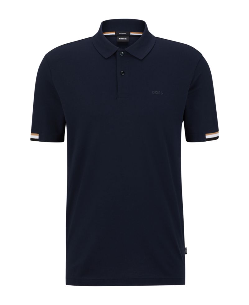 Men's Mercerised-Cotton Regular-Fit Polo Shirt