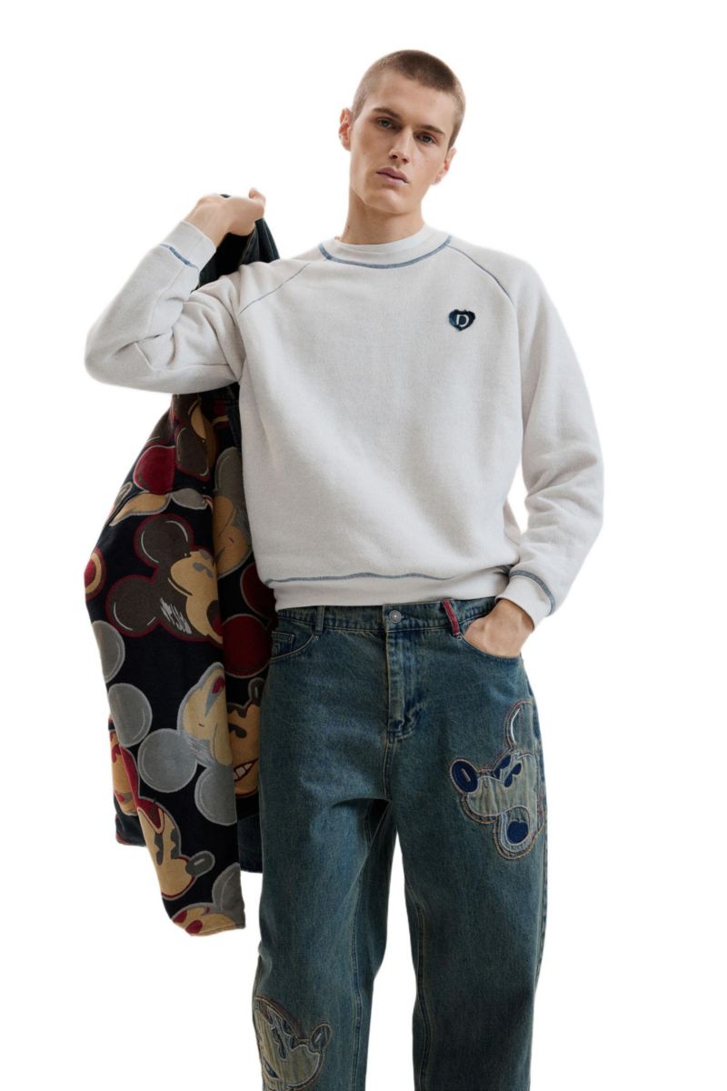 Men's Disney patch jeans