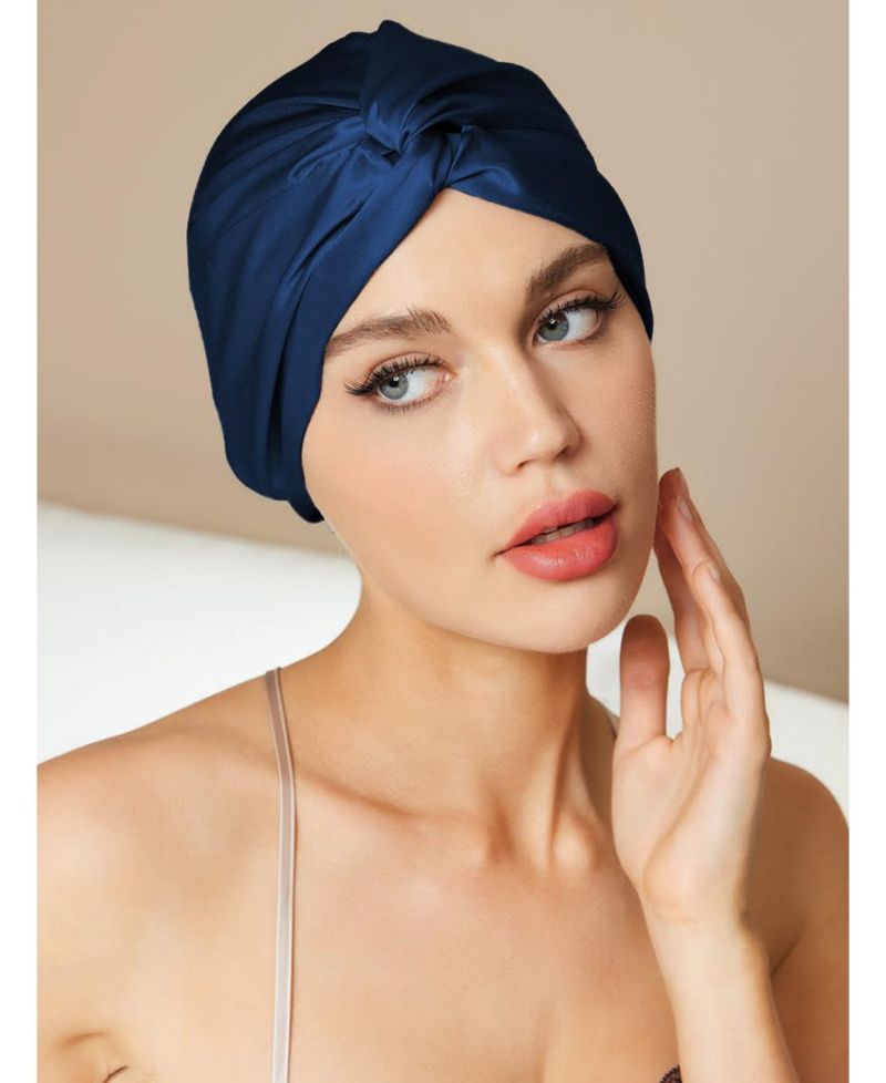 Pure Silk Knot-Front Hair Bonnet