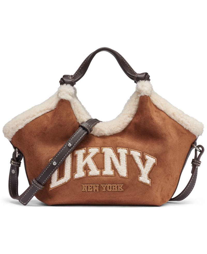 Paula Suede Small Crossbody Tote Handbag