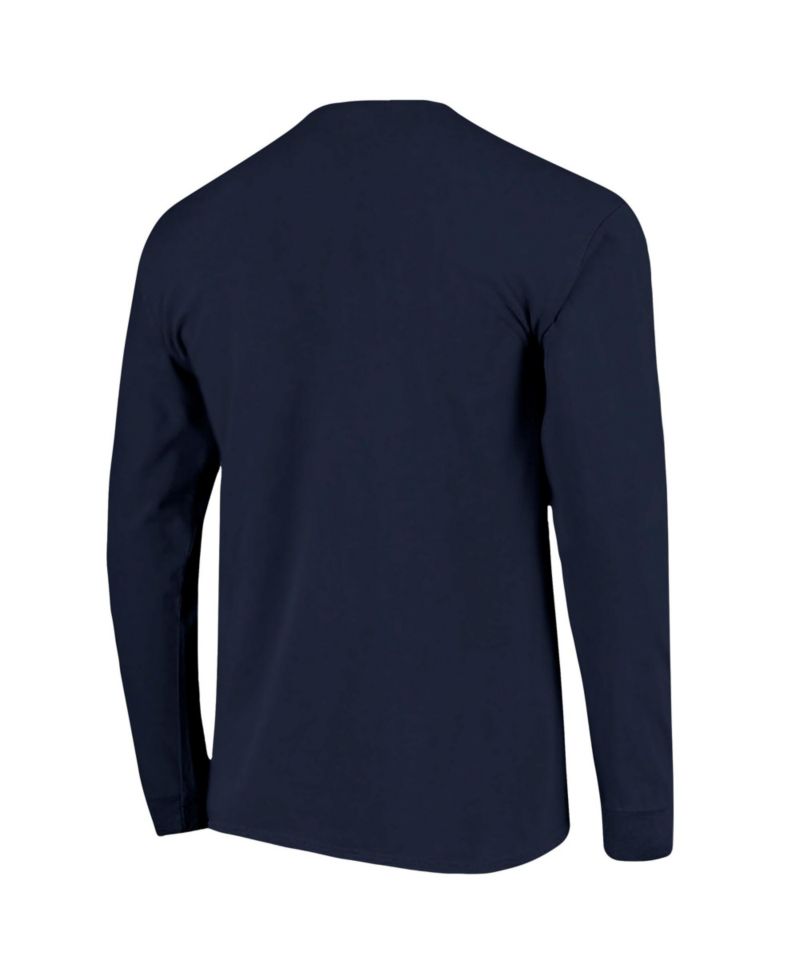 Men's Navy Texas Longhorns Tall Type Flag Long Sleeve T-Shirt