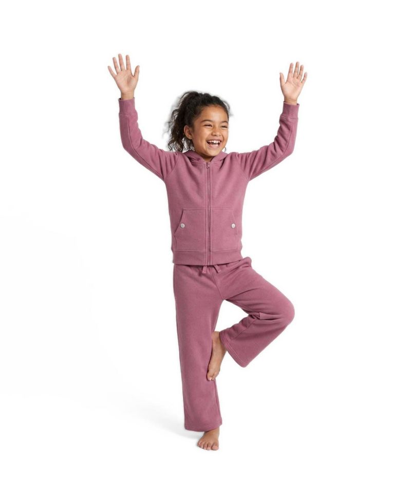 Boys' and Girls' 2T-5T Core Colors Wide-Leg Organic Cotton Pants