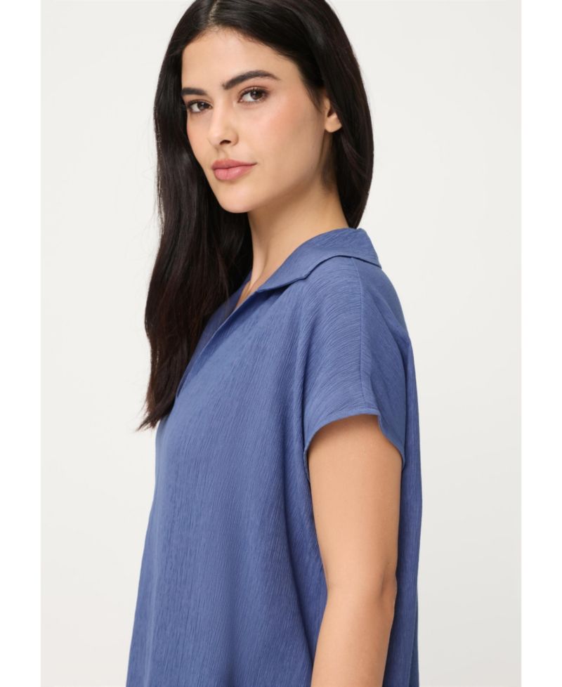 Women's Soft Crinkle Blouse