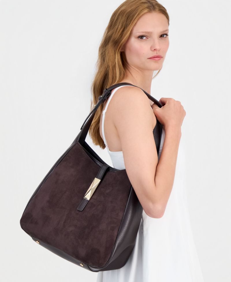 Salee Suede Shoulder Bag
