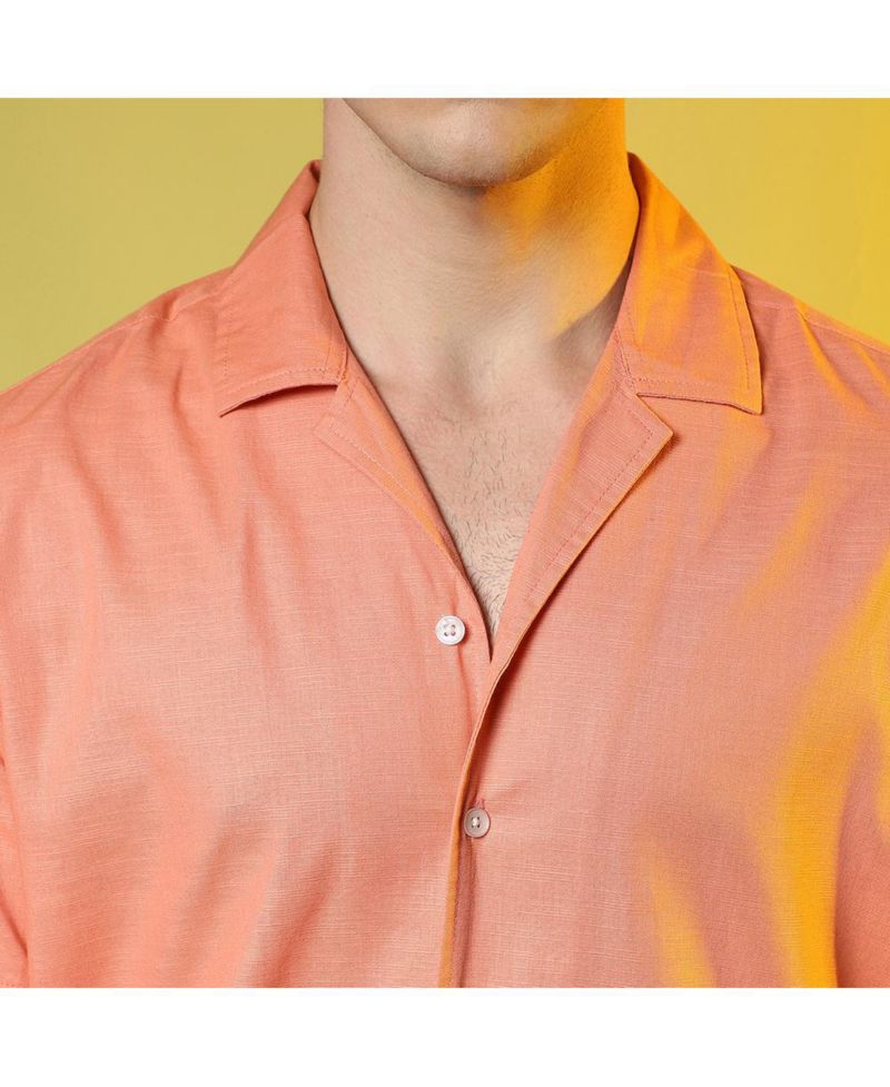 Men's Tangarine Orange Heathered Shirt