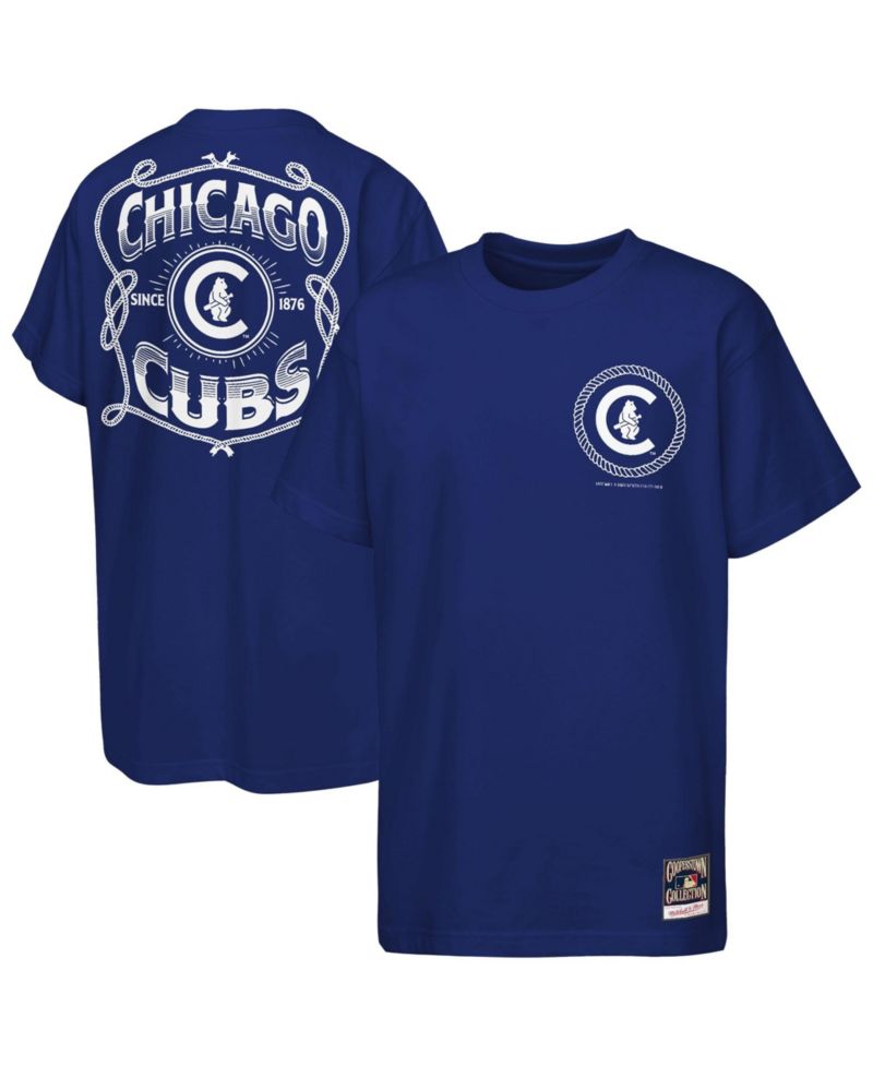 Boys' and Girls' Chicago Cubs Rodeo Rope Vintage-Inspired Crewneck T-Shirt