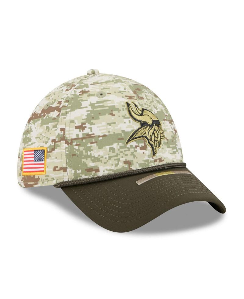 Men's Camo Minnesota Vikings 2025 Salute to Service 39THIRTY Flex Hat