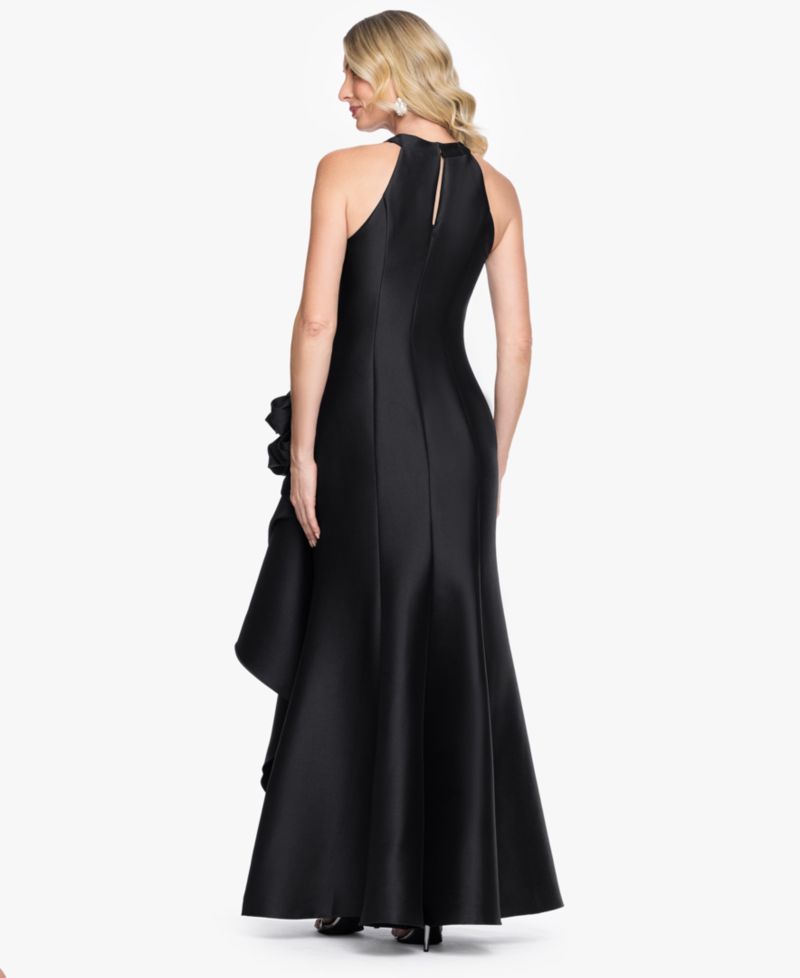 Women's Stretch Mikado Halter Neck Ball Gown