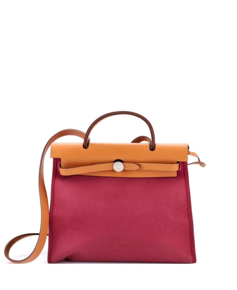 Herbag Zip Leather and Canvas Work Tote