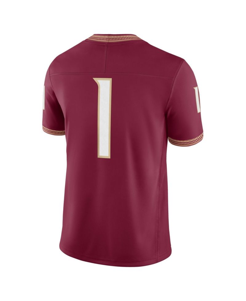 Men's 1 Garnet Florida State Seminoles Home Vapor F.U.S.E. Stitched Limited Jersey