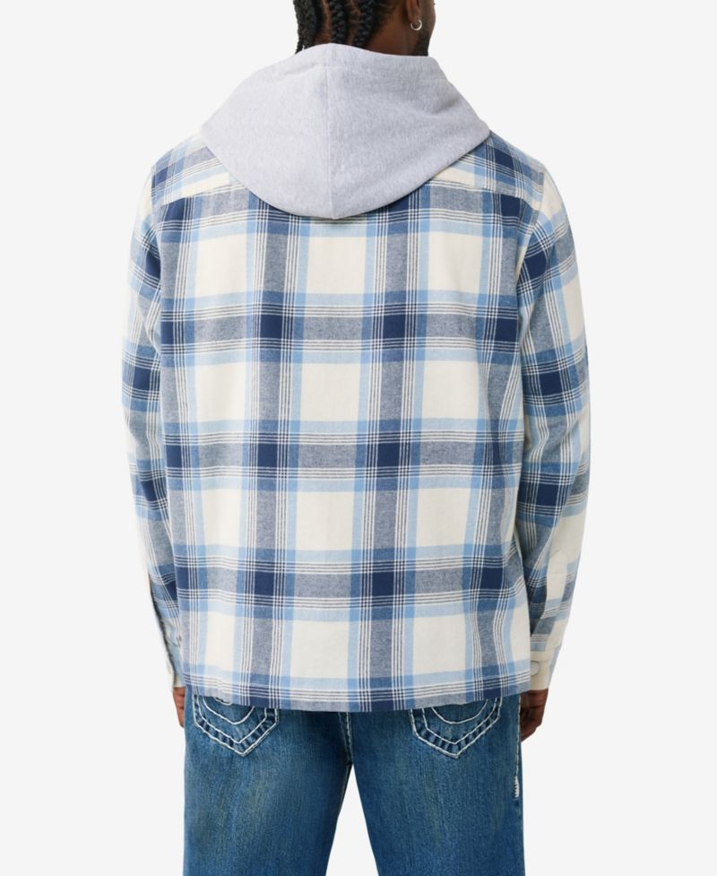 Men's Hooded Flannel Shirt