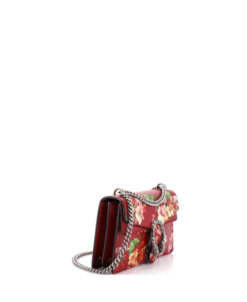 Small Dionysus Bag Blooms Print Leather