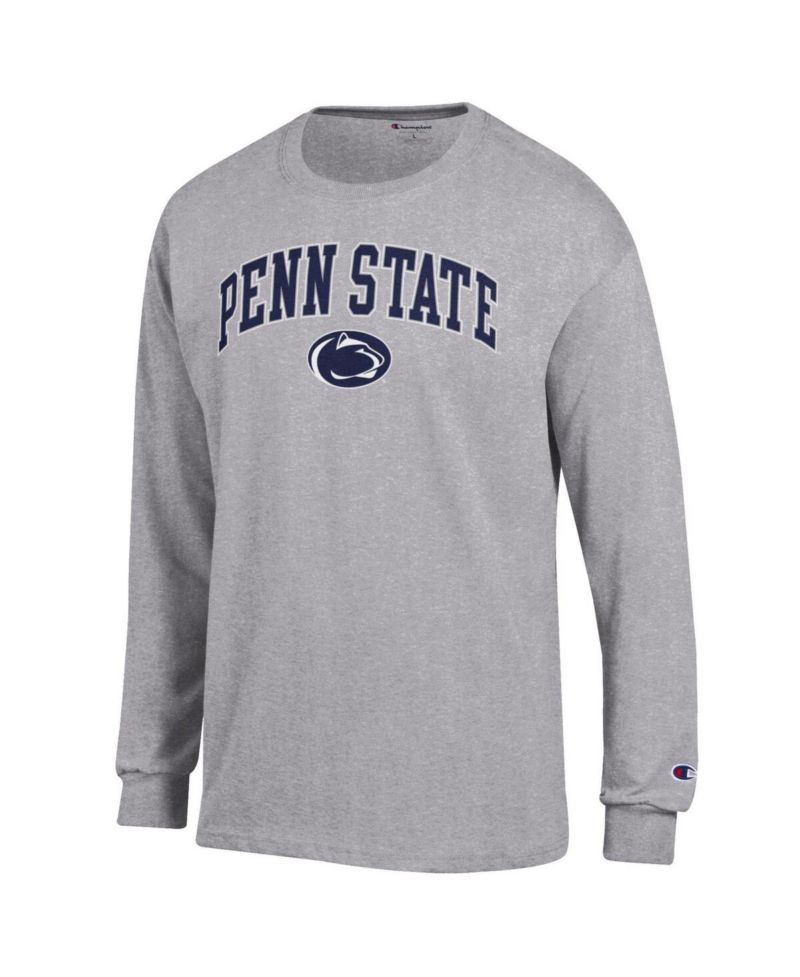 Men's Navy Penn State Nittany Lions Arch Over Logo Long Sleeve T-Shirt