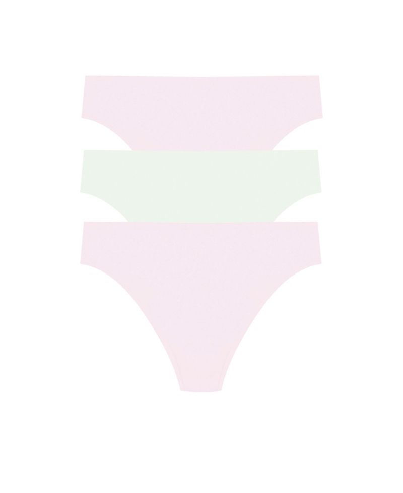 Women's 3-Pack. Bliss Bare Cotton Thong Underwear 771346MP