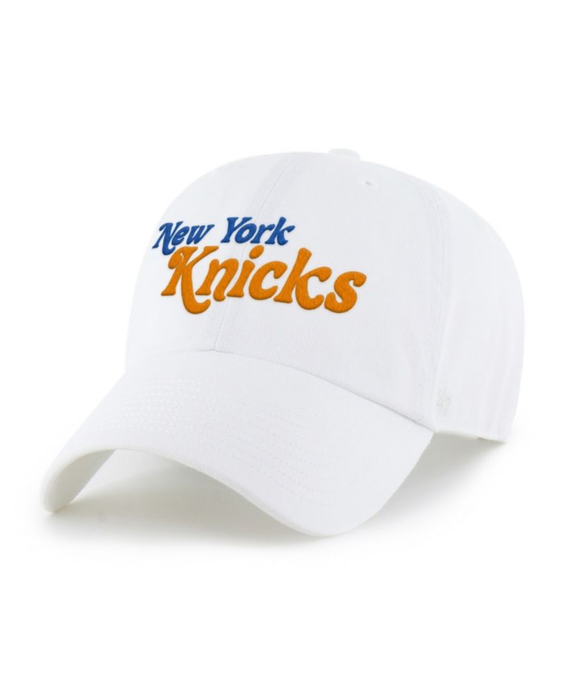 Men's White New York Knicks Pensacola Clean Up Adjustable Hat