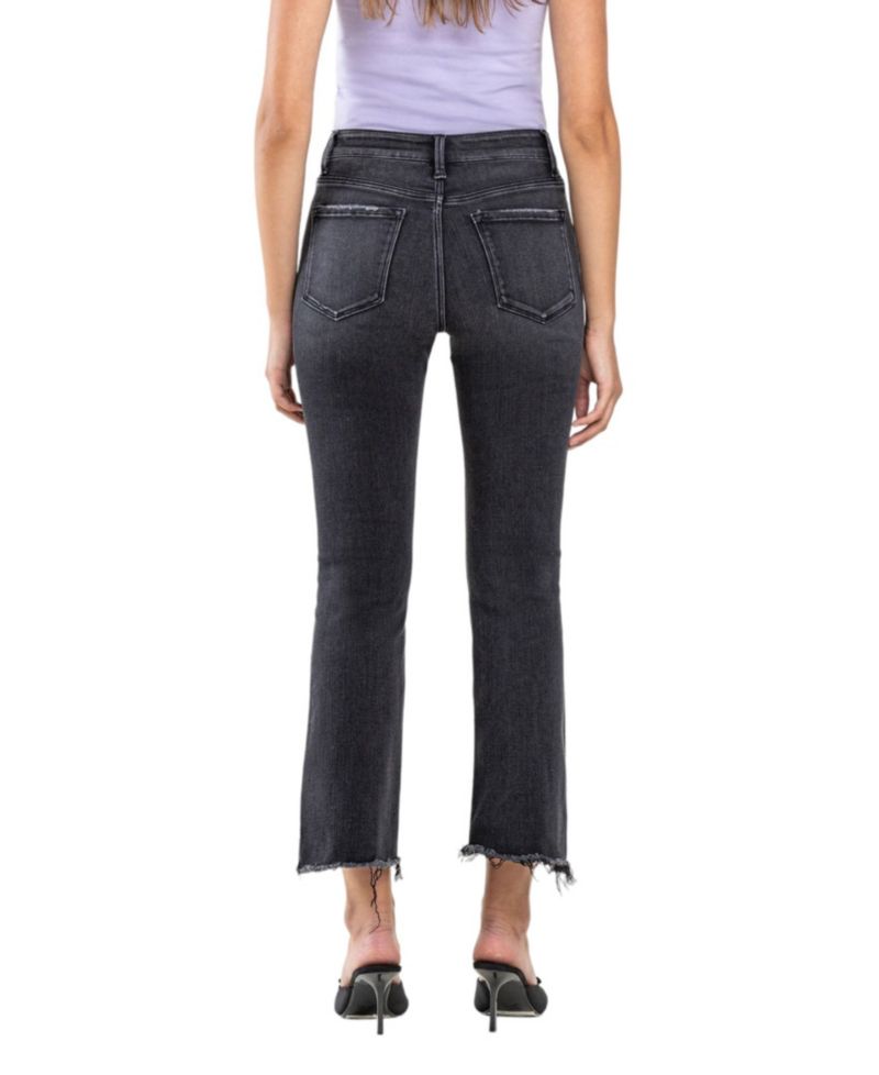 Women's High Rise Cropped Flare Jeans