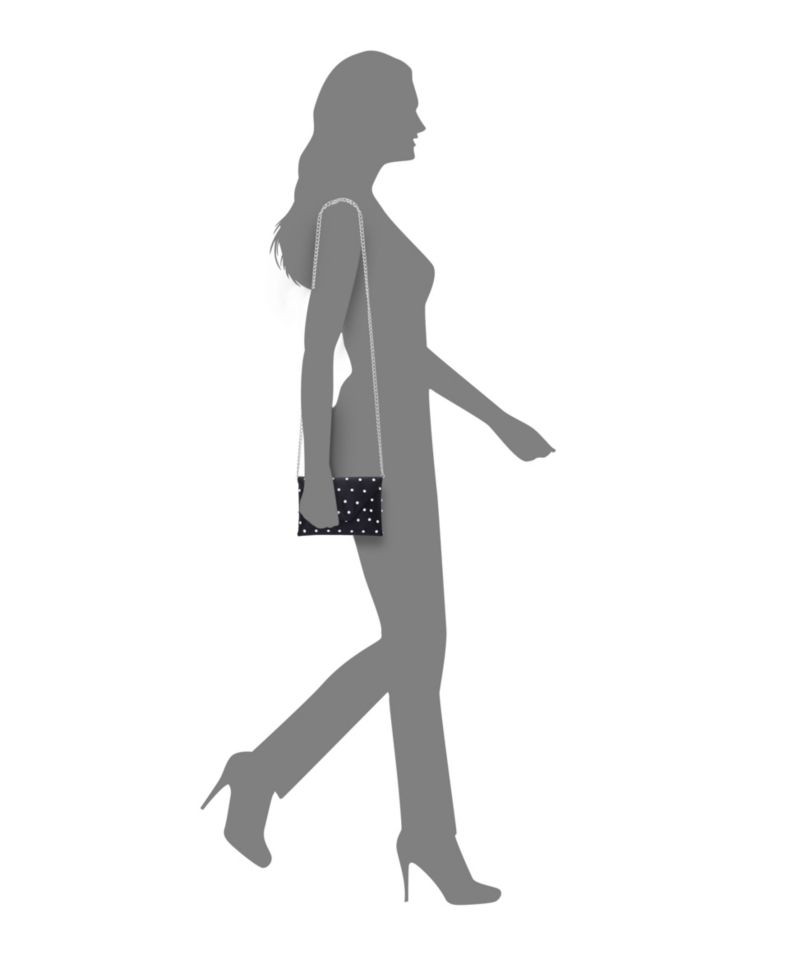 Imitation Pearl/Crystal Adorned Square Envelope Clutch