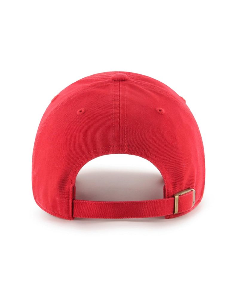 Men's '47 Red Houston Rockets Primary Clean Up Adjustable Hat