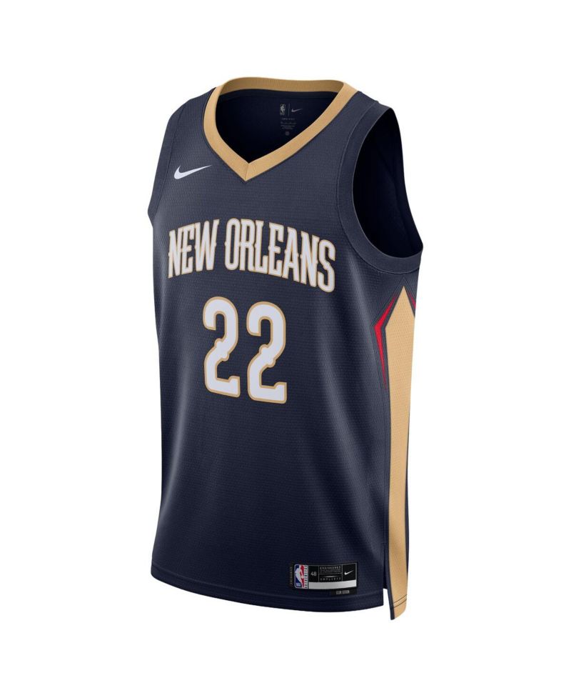 Men's and Women's Derik Queen Navy New Orleans Pelicans Swingman Icon Edition Jersey