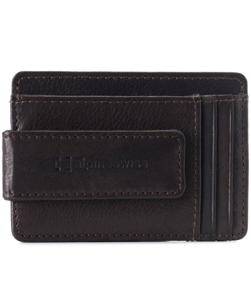 Men's Harper RFID Slim Money Clip Front Pocket Wallet Minimalist Leather ID Card Holder