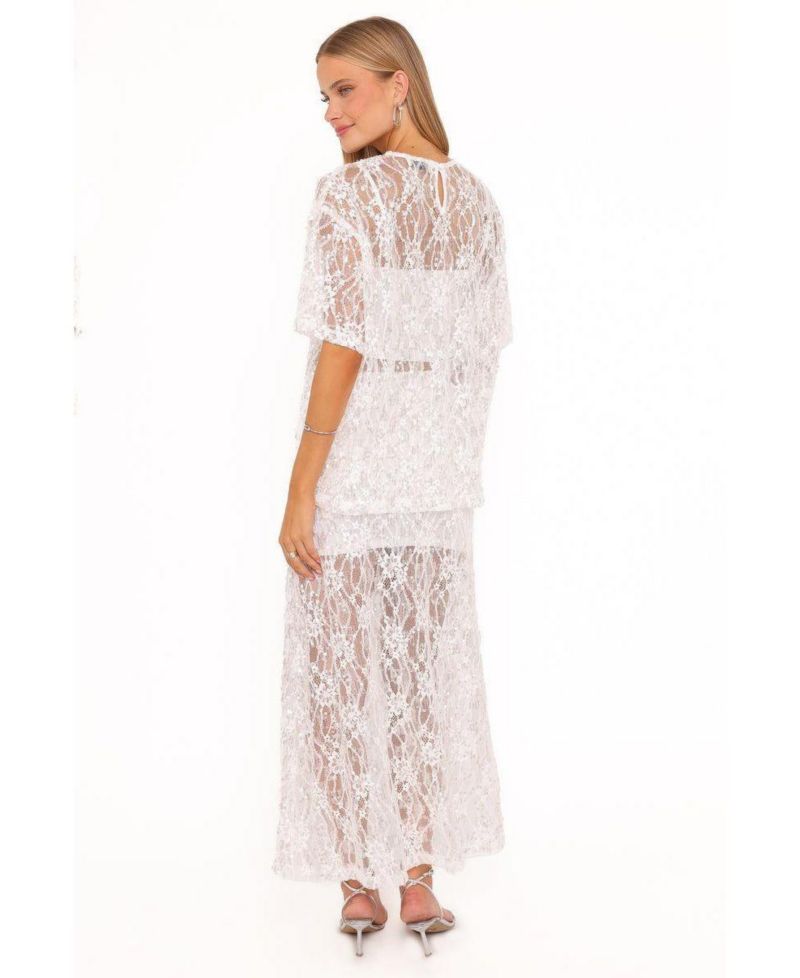 Women's Yonder Sheer Panel Lace Maxi Skirt