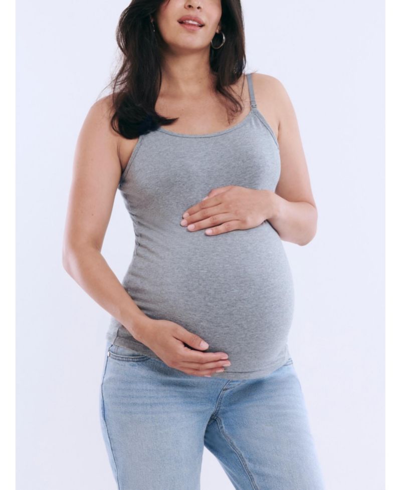 Plus Size Clip Down Nursing Tank Top - Motherhood