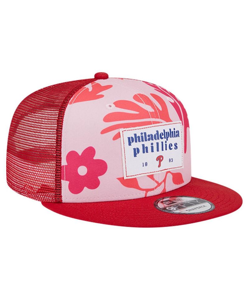 Men's Red Philadelphia Phillies Bikini Bottom Trucker 9FIFTY Snapback Hat