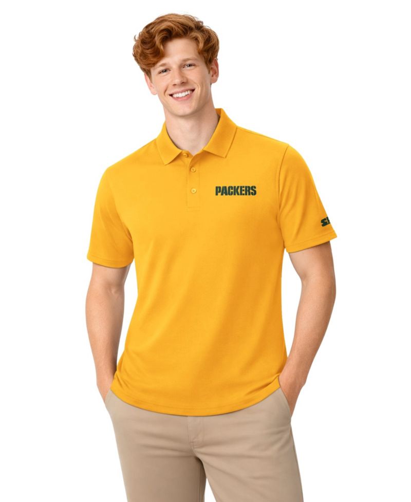 Men's Green/Gold Green Bay Packers Two-Pack Logo Polo Set