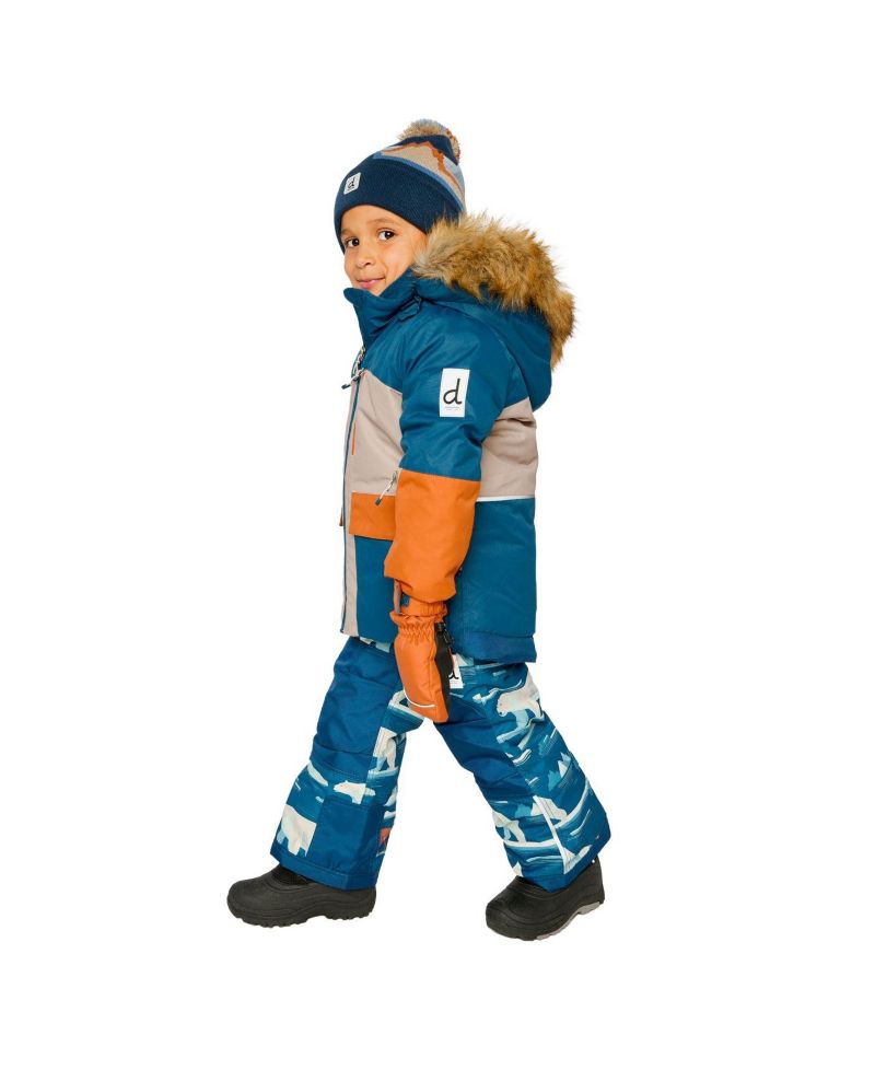 Big Boys Boy(6-14) Two Piece Play Snowsuit Bear Print Pants