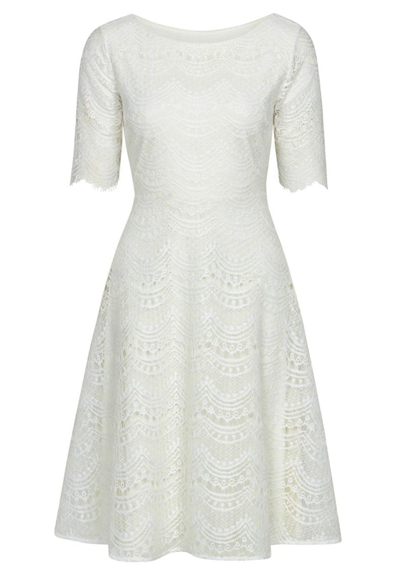 Women's Evie 3/4 Sleeve Knee Length Lace Dress