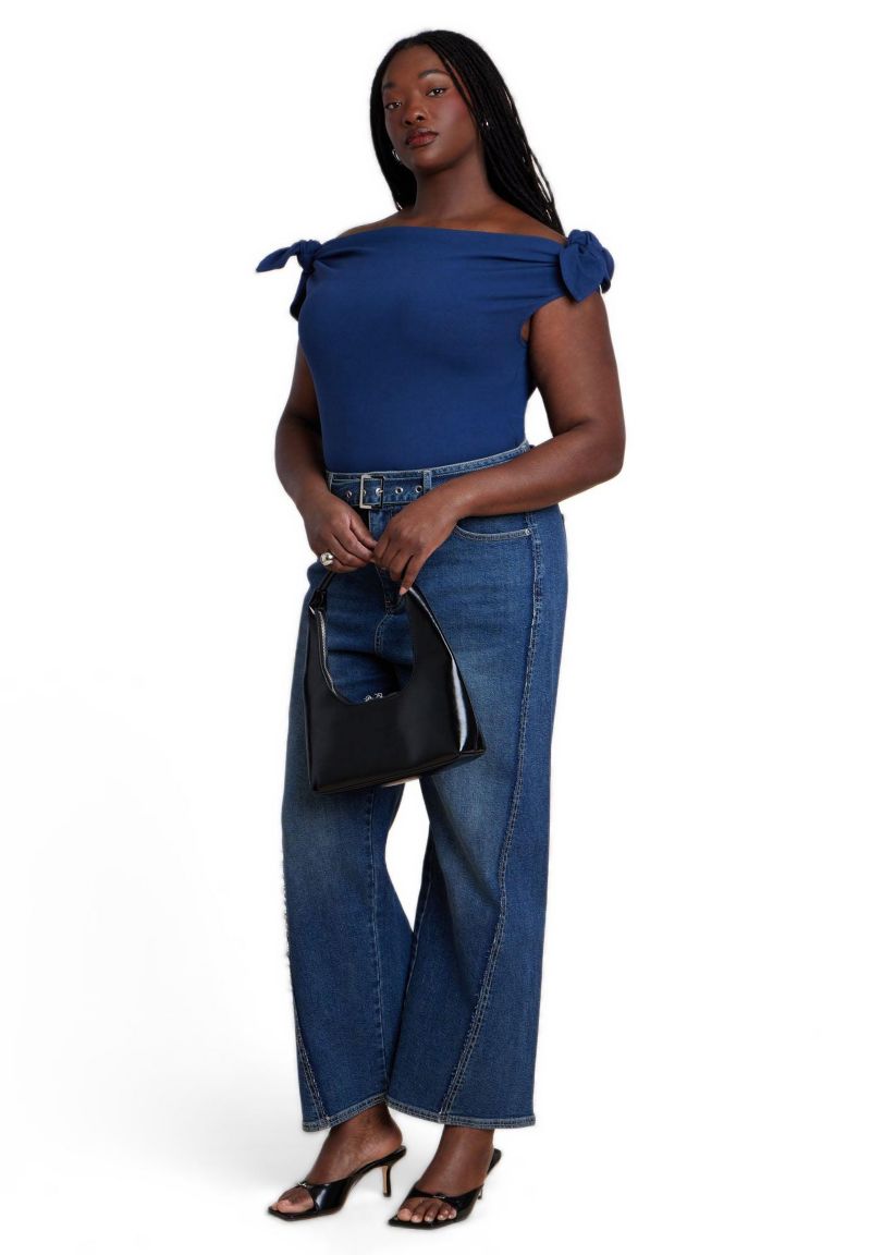 Women's Belted Straight Leg Jean