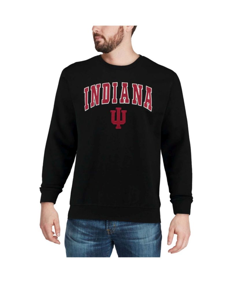 Men's Indiana Hoosiers Arch Logo Crew Neck Sweatshirt