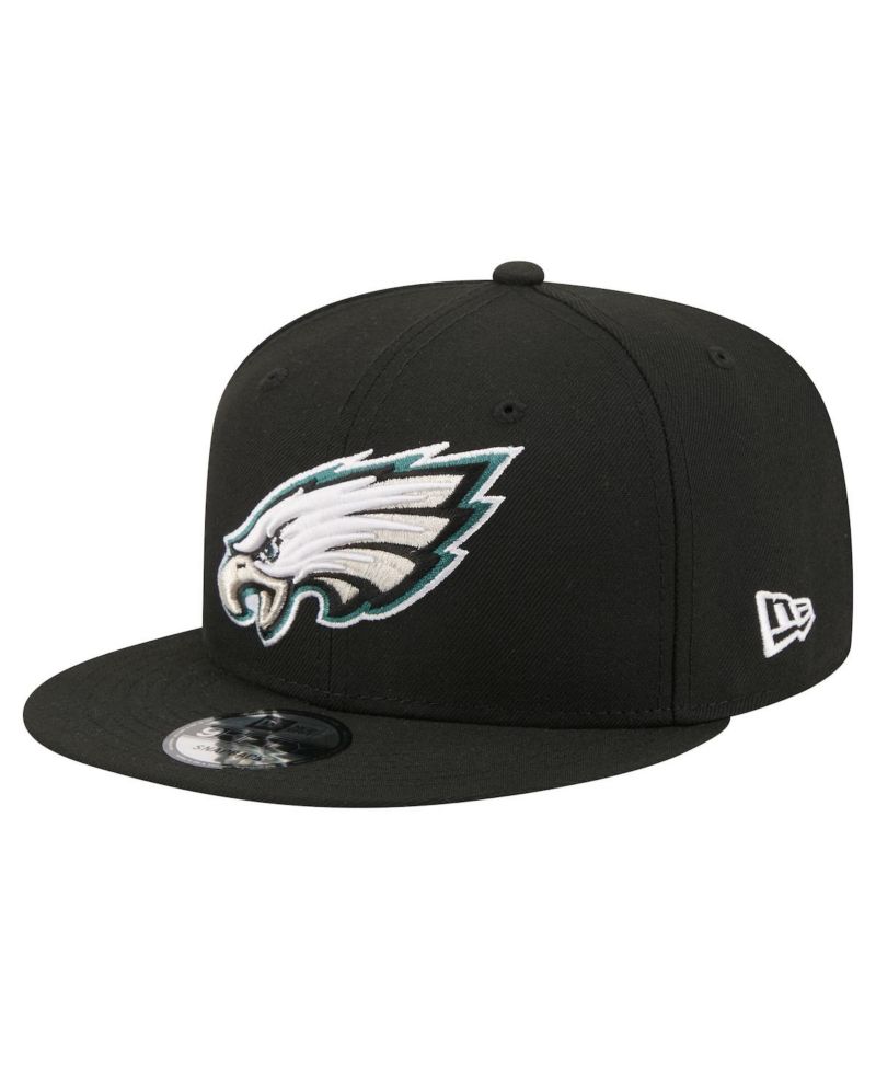 Men's Black Philadelphia Eagles 9FIFTY Snapback Hat