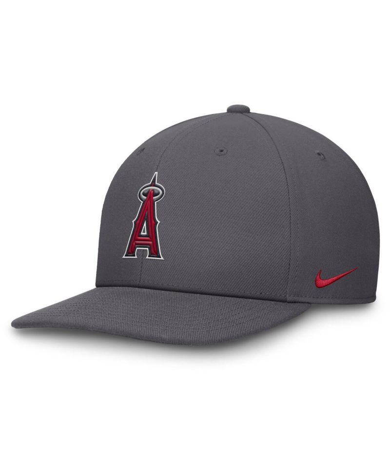 Men's Gray Los Angeles Angels Pro Performance Snapback Hat