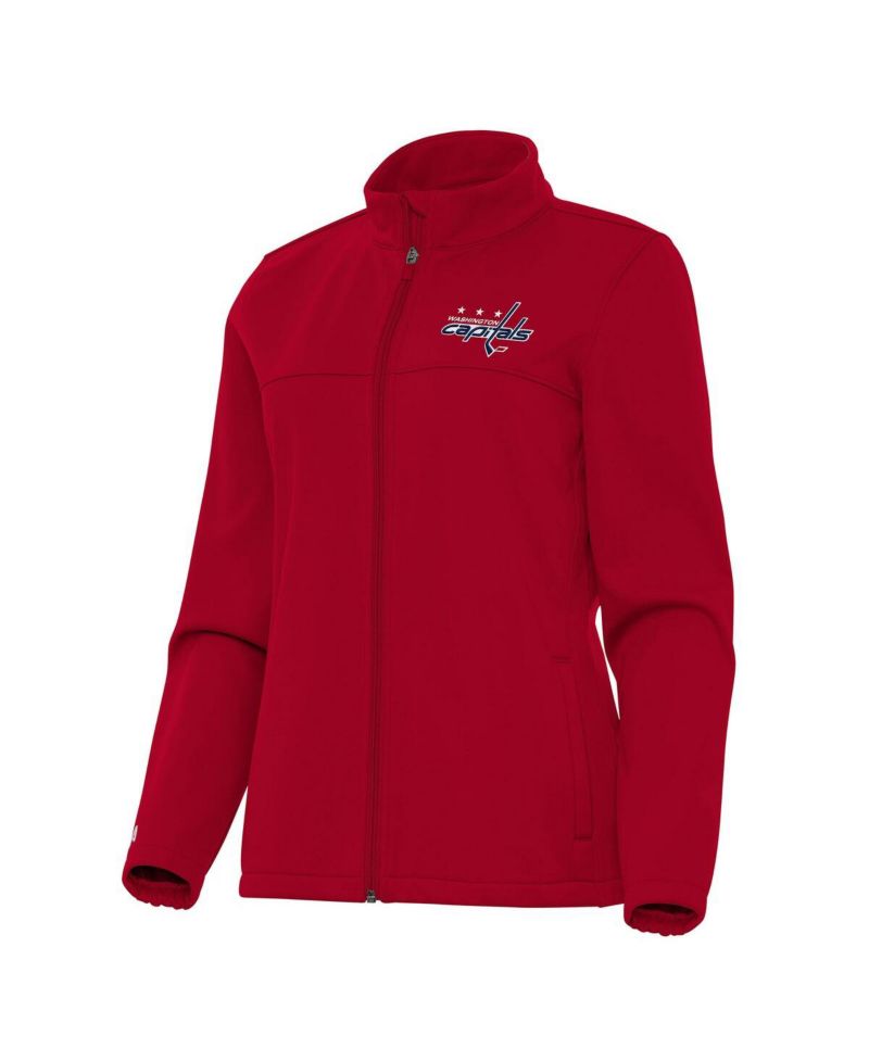 Women's Red Washington Capitals Links 2 Full-Zip Golf Jacket