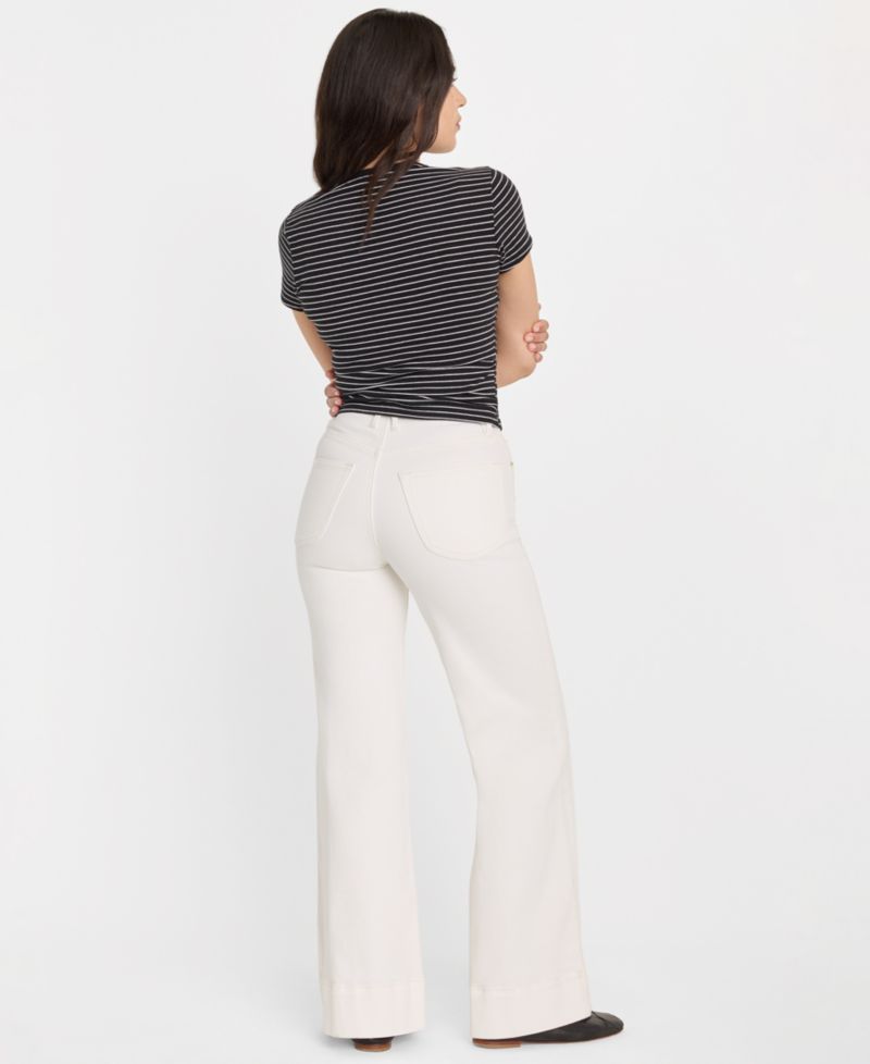 Petite High-Rise Palazzo Jeans