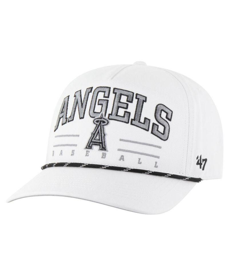 Men's White Los Angeles Angels Roscoe Speckle Hitch Adjustable Hat