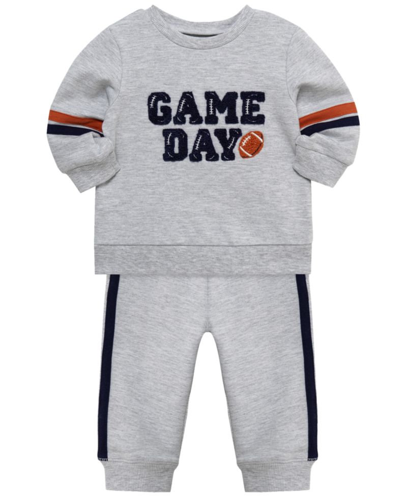 Baby Boys' Game Day Graphic Sweatshirt and Pants, 2-Piece Set