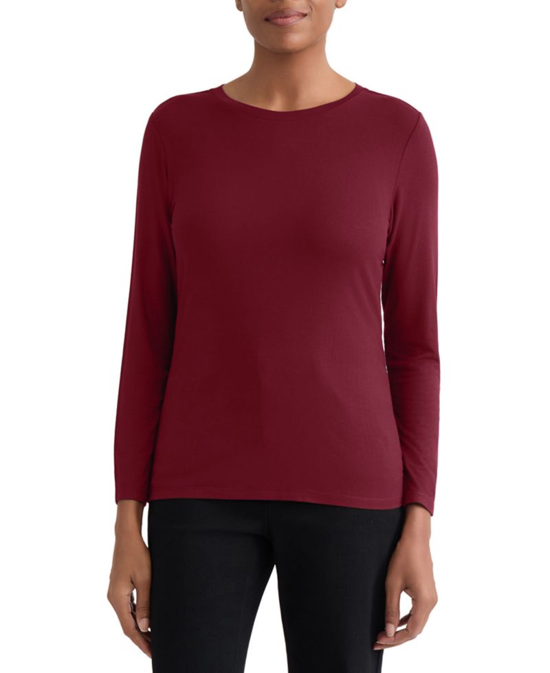 Women's Long-Sleeve Crewneck T-Shirt