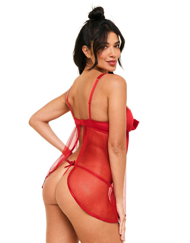 Women's Bessima Babydoll and G-String Set Lingerie