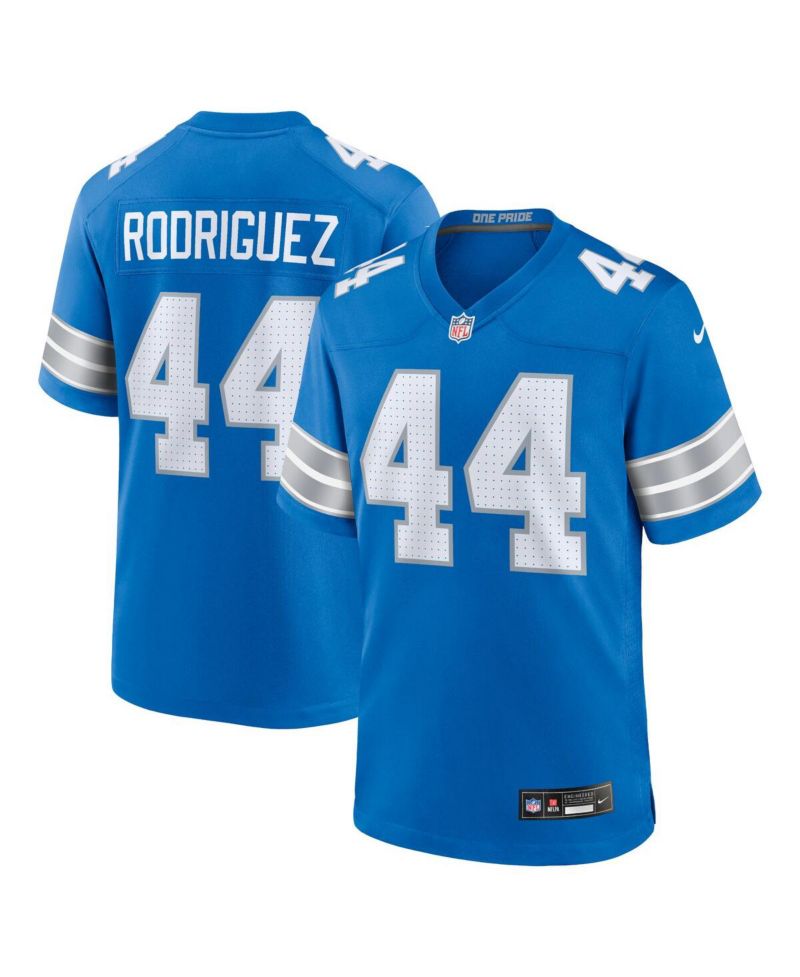 Men's Malcolm Rodriguez Detroit Lions Game Jersey